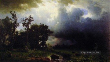 Landschaft Werke - Buffalo Trail Albert Bierstadt